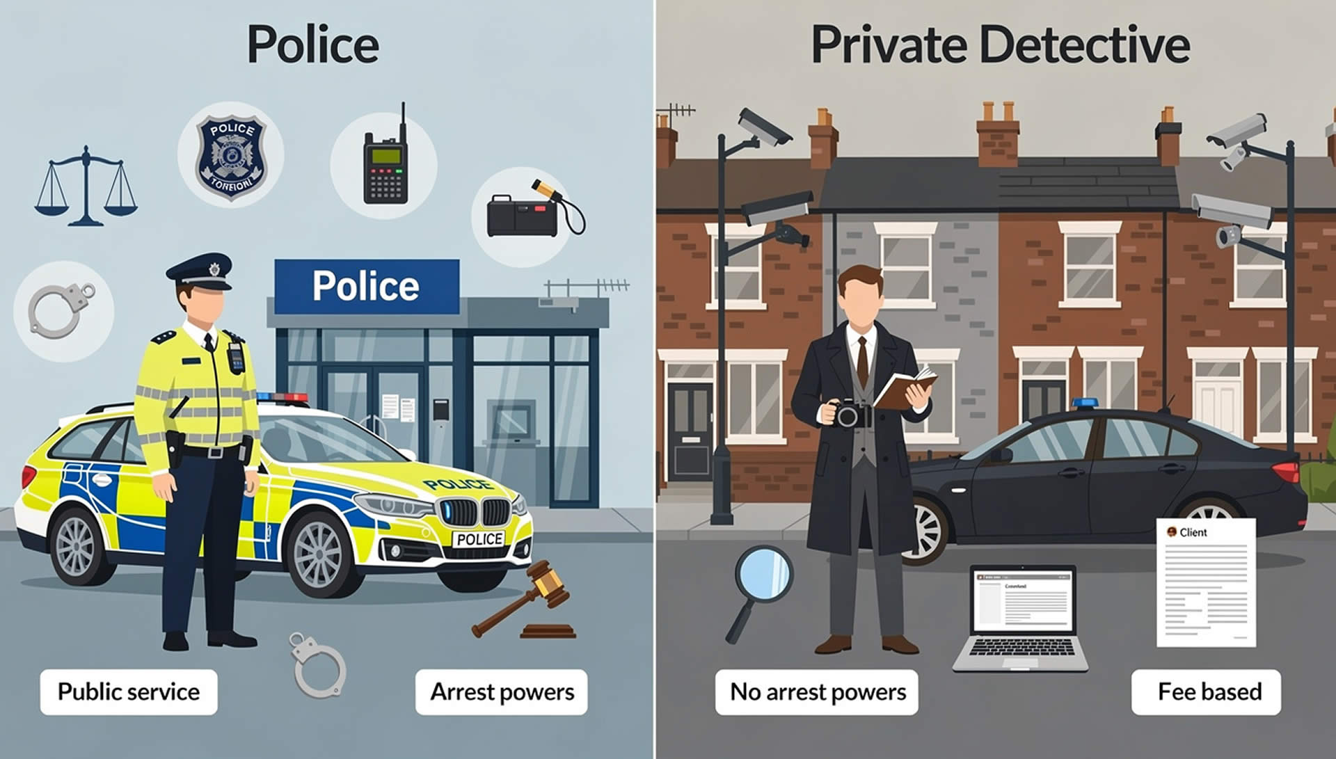 Police vs Private Detective: What’s the Difference?